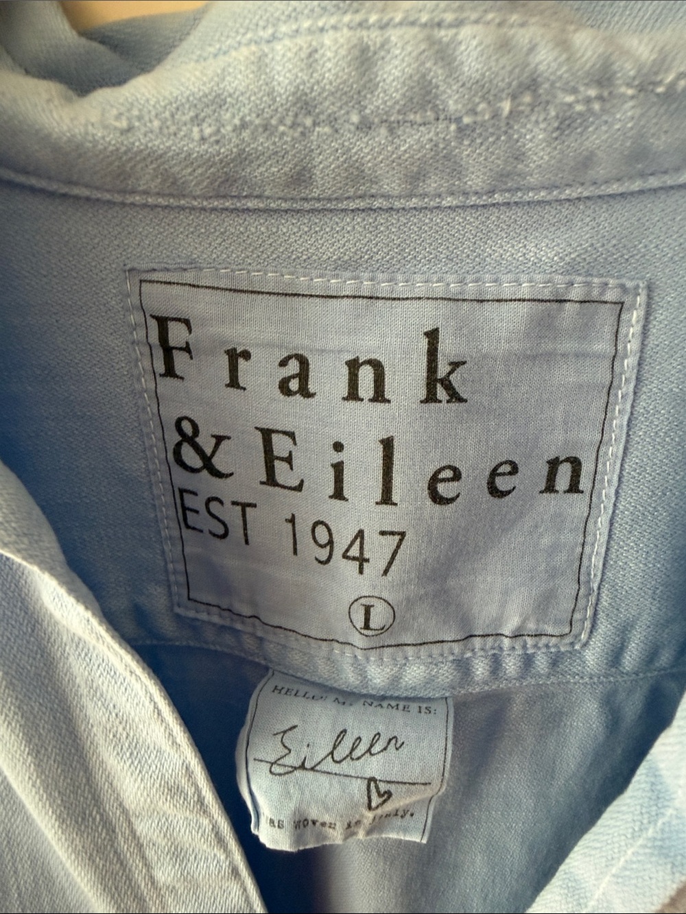 Frank & Eileen Light Blue Women's Button-Down Shirt - Picture 2 of 4